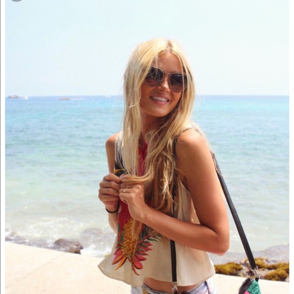 Insight Soft Silk Type Button Up Tank - image 1